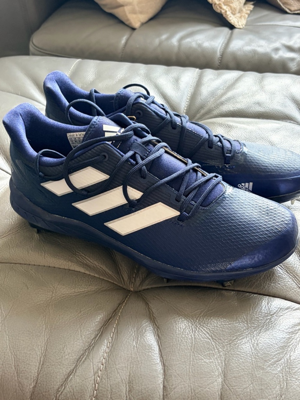 Adidas Adizero Afterburner Baseball Cleats Men’s 11 Navy/White • NWT •  Cleats